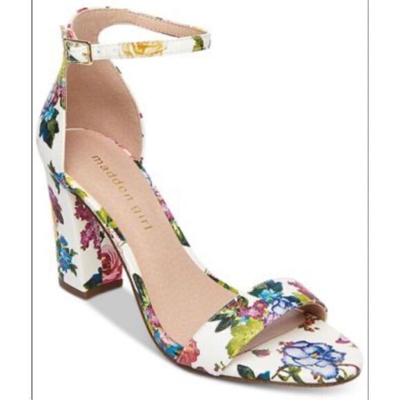 Madden Girl Bella Two-Piece Block Heel Sandals Size 9.5‎ NWOB - Picture 1 of 11
